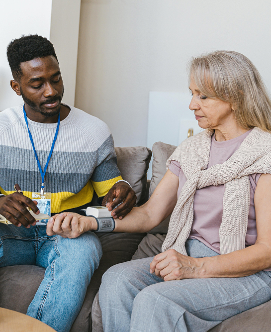 Friendly Emerald Heart caregiver ready to help